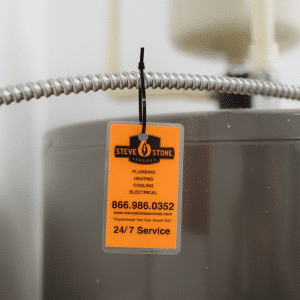 Orange Valve Tag On Hot Water Heater