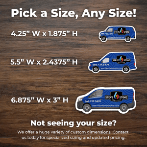 Van Magnets Sizes