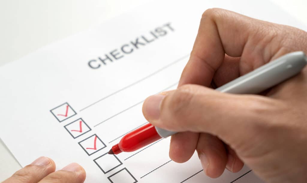 Checklist concept