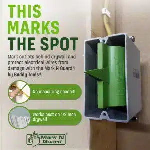 tool to mark electrical outlets while drywalling