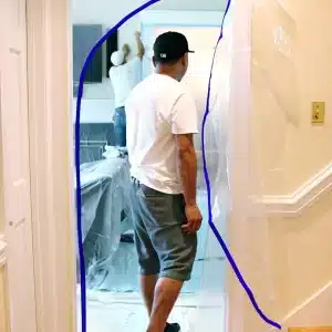Temporary Door Kit to contain dust