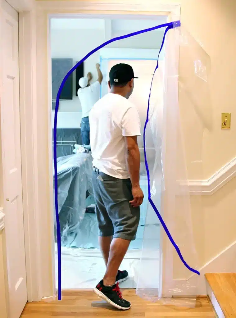 Temporary Door Kit to contain dust