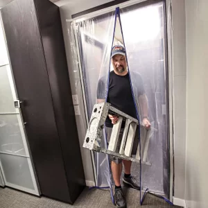 Dust Containment Door Kit with magnetic opening