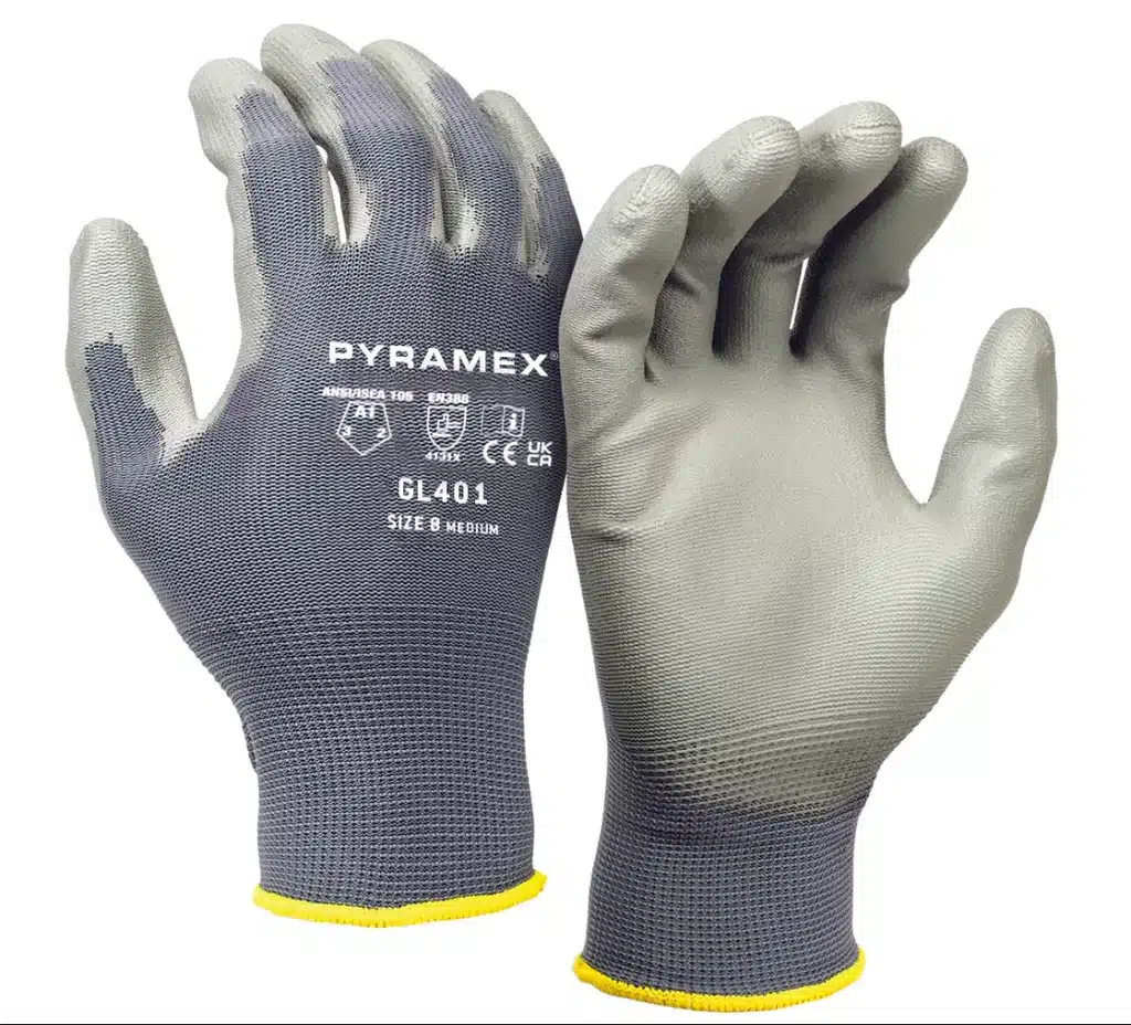 Gray Polyurethane Glove
