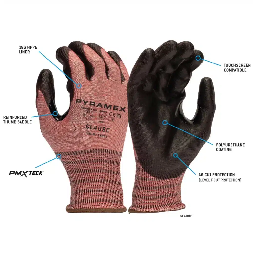 Pyramex GL408C - Polyurethane A6 Cut
