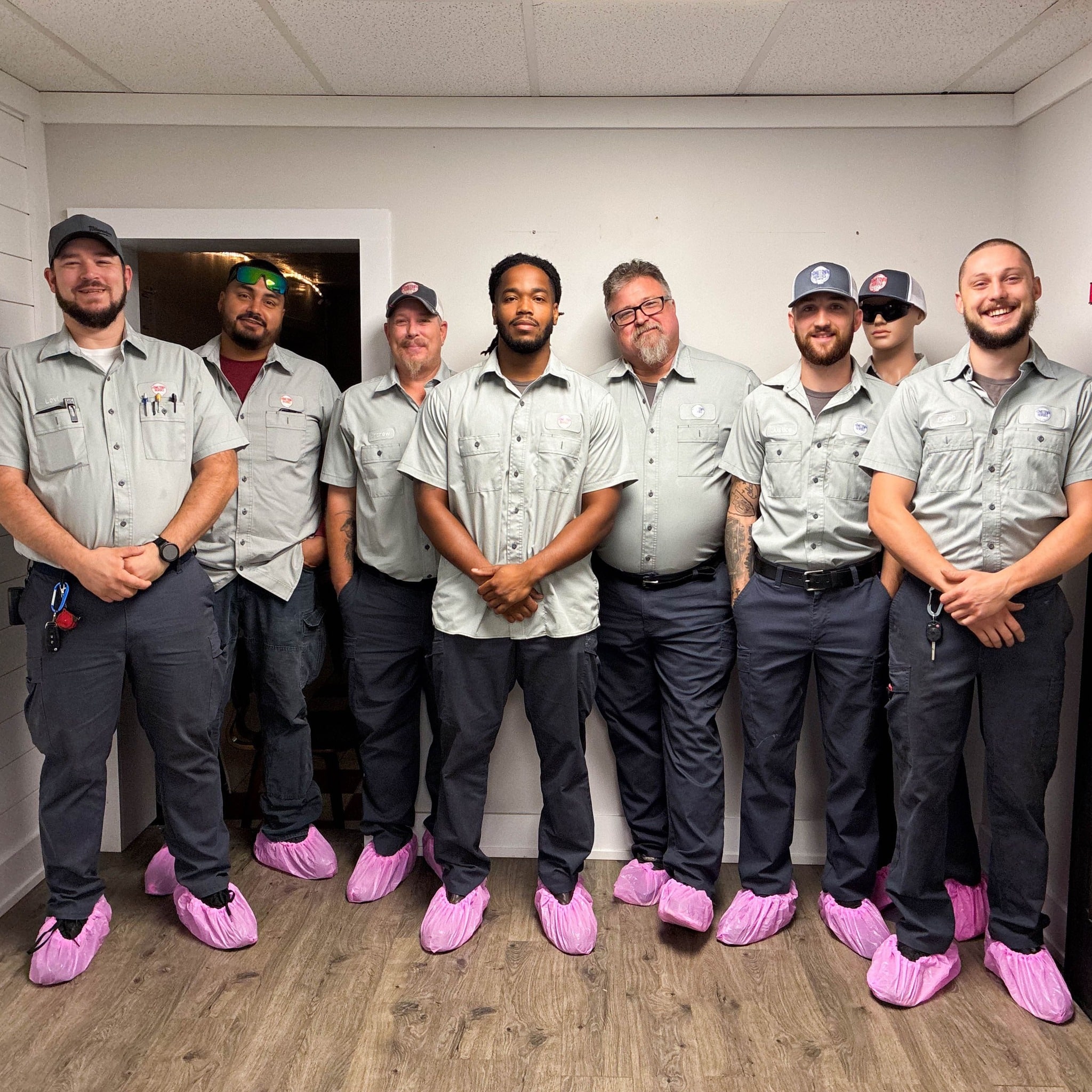 ShuBee community member wearing pink campaign gear