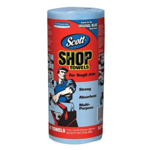 Scott® Shop Towels, Blue, 10 7/16" x 11", 12 Rolls